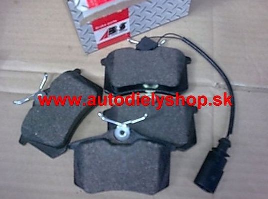 Citroen JUMPY 1/07- zadné platničky Sada / A.B.S /