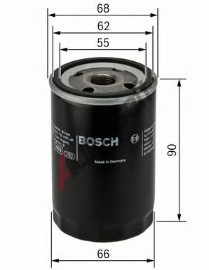 Honda ACCORD 06/08- olejový filter /BOSCH/