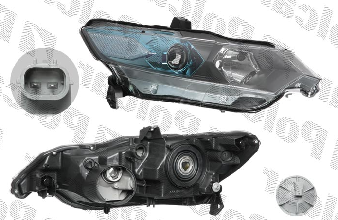Honda INSIGHT 04/09- hlavný reflektor pravý H11+HB3 
