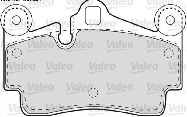 Audi Q7 3/2006- zadné platničky Sada / VALEO /