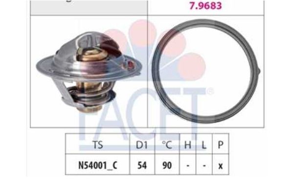 KIA SOUL 2/2009- termostat chladenia  1,6 CRDi 115/128 /FACET/