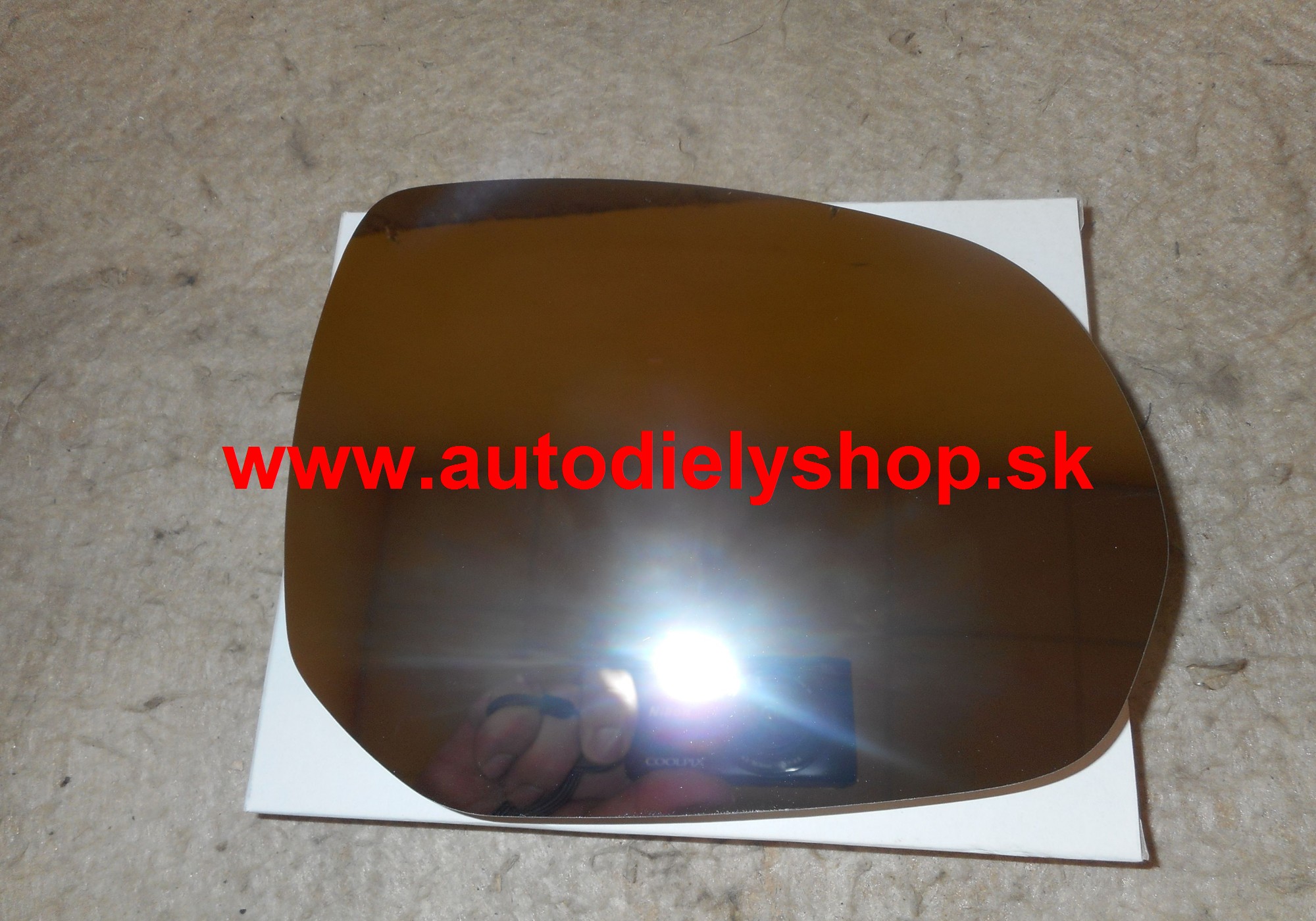Peugeot 5008 9/09- sklo zrkadla Pravé, vyhrievané
