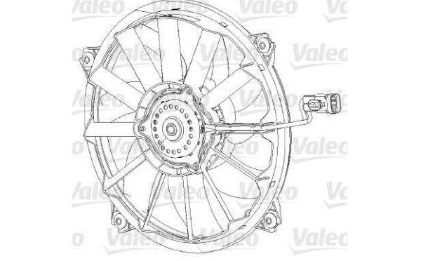 Peugeot 5008 9/09- ventilátor chladenia motora pre 1,6 16V-1,6 HDi-2,0 HDi