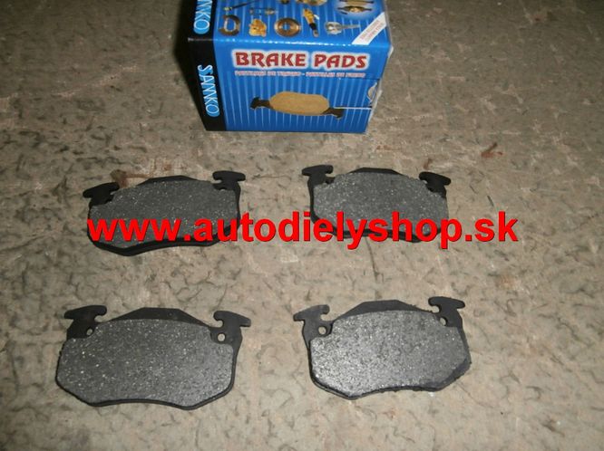 Renault CLIO 5/96-8/98 zadné brzdové platničky sada /SAMKO/