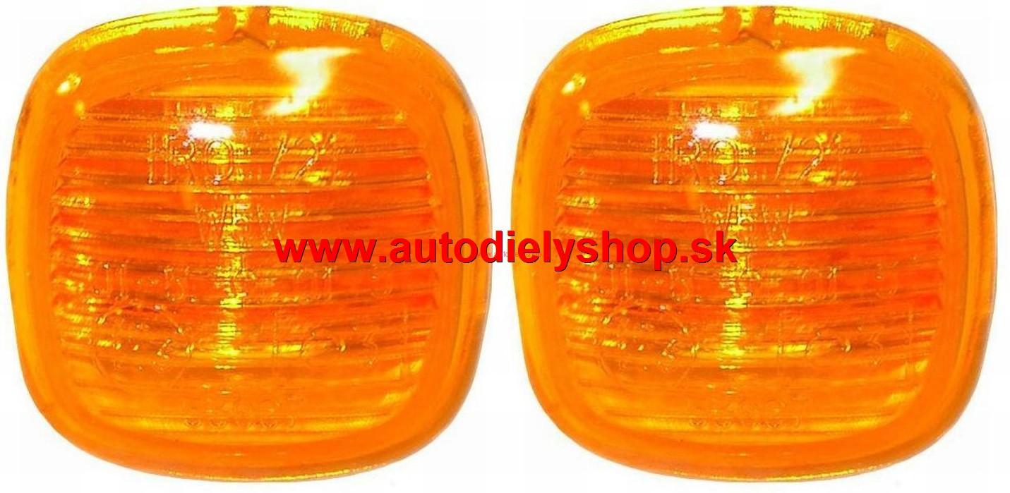 Škoda Fabia 9/99-7/04 bočné smerovky oranžové Sada L+P 