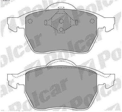 Audi TT 1/99-06 predné brzdové platničky/SRL