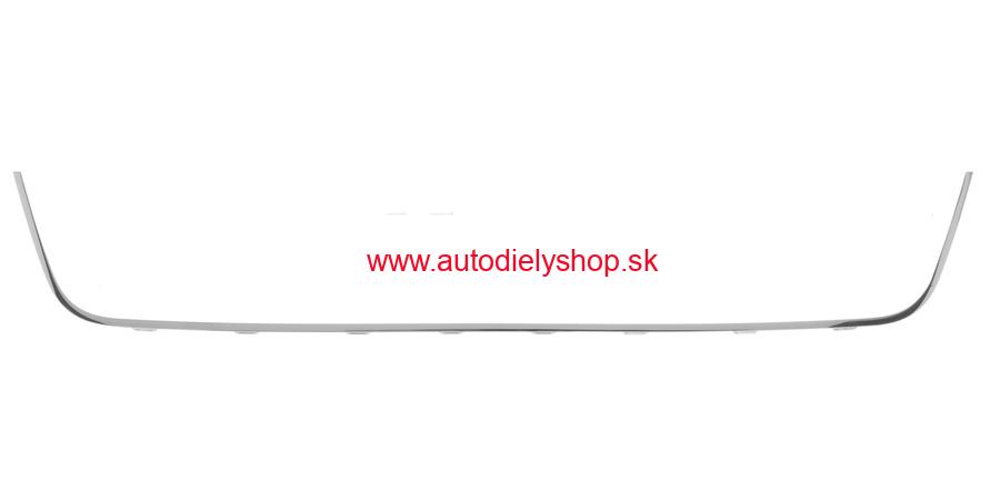 VW SHARAN 5/10- Lišta predného nárazníka, stred - chróm ORIGINÁL