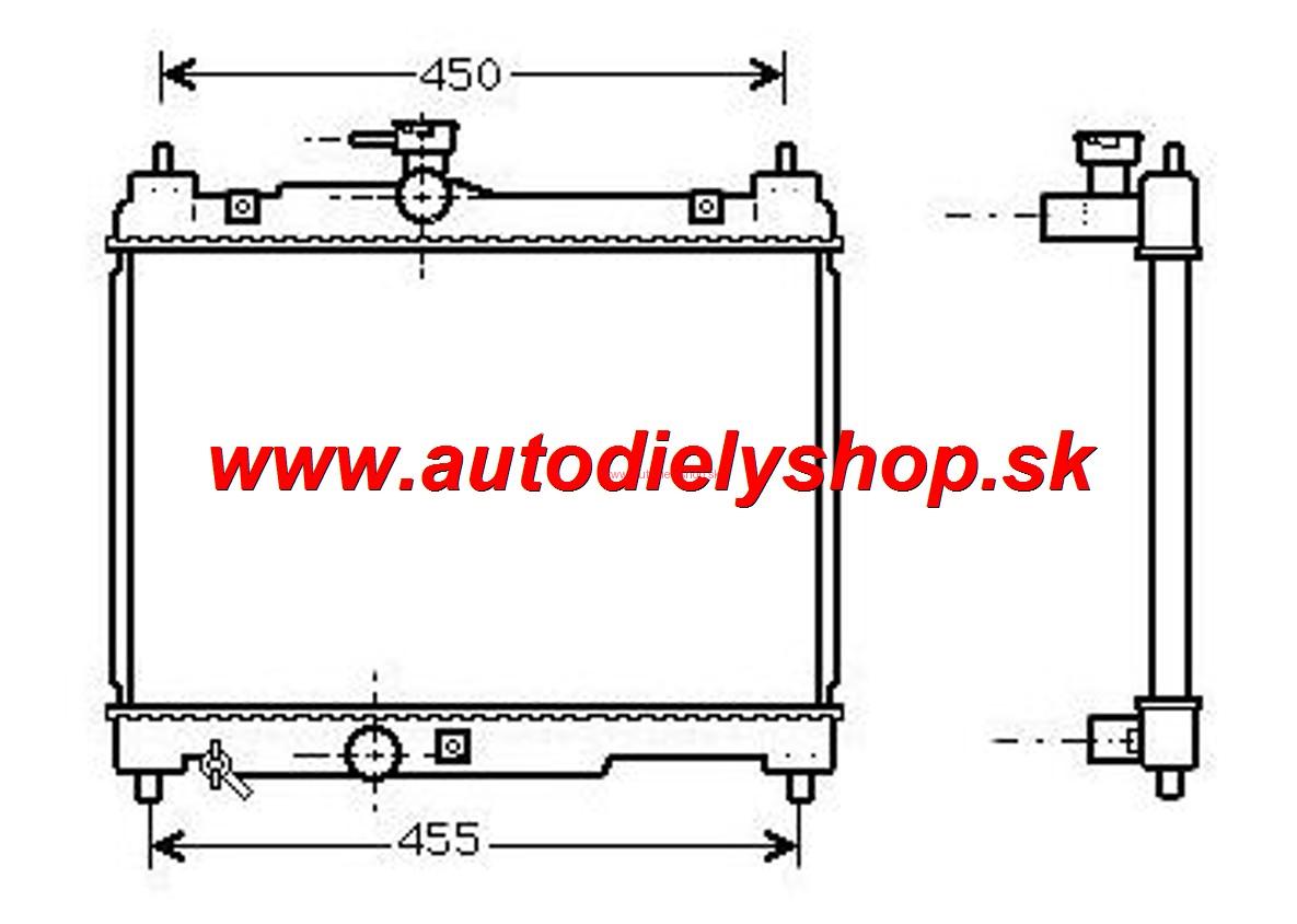 Toyota YARIS 4/99-1/06 chladič klimatizácie 1,0i-1,3i-1,4D-1,5i 