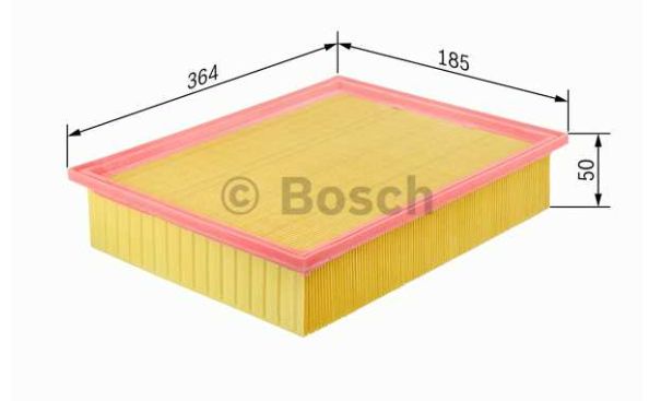 VW SHARAN 5/10- vzduchový filter pre 1,4 TSI-2,0TDI-2,0TDI 4 MOTION /BOSCH/