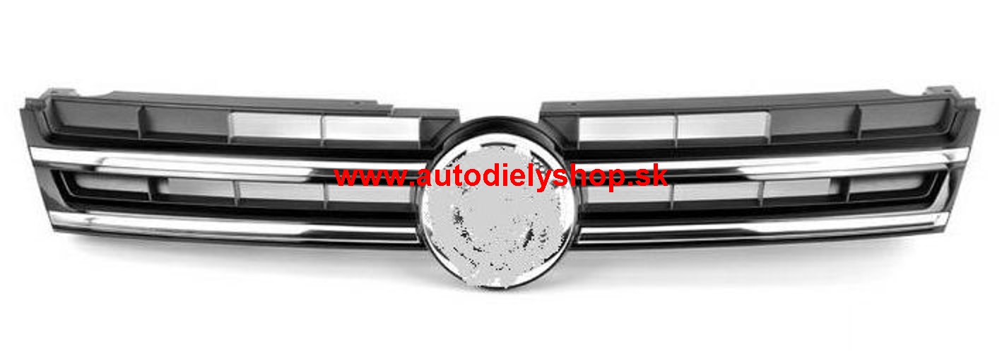 VW TOUAREG 01/10- Predná mriežka masky /chróm , čierna/