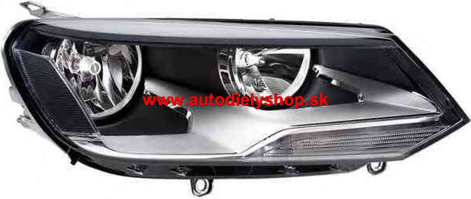 VW TOUAREG 01/10- Predné svetlo H15+H7+H7 pravé /HELLA/