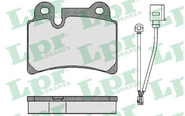 VW TOUAREG 01/10- zadné brzdové platničky sada /SAMKO/