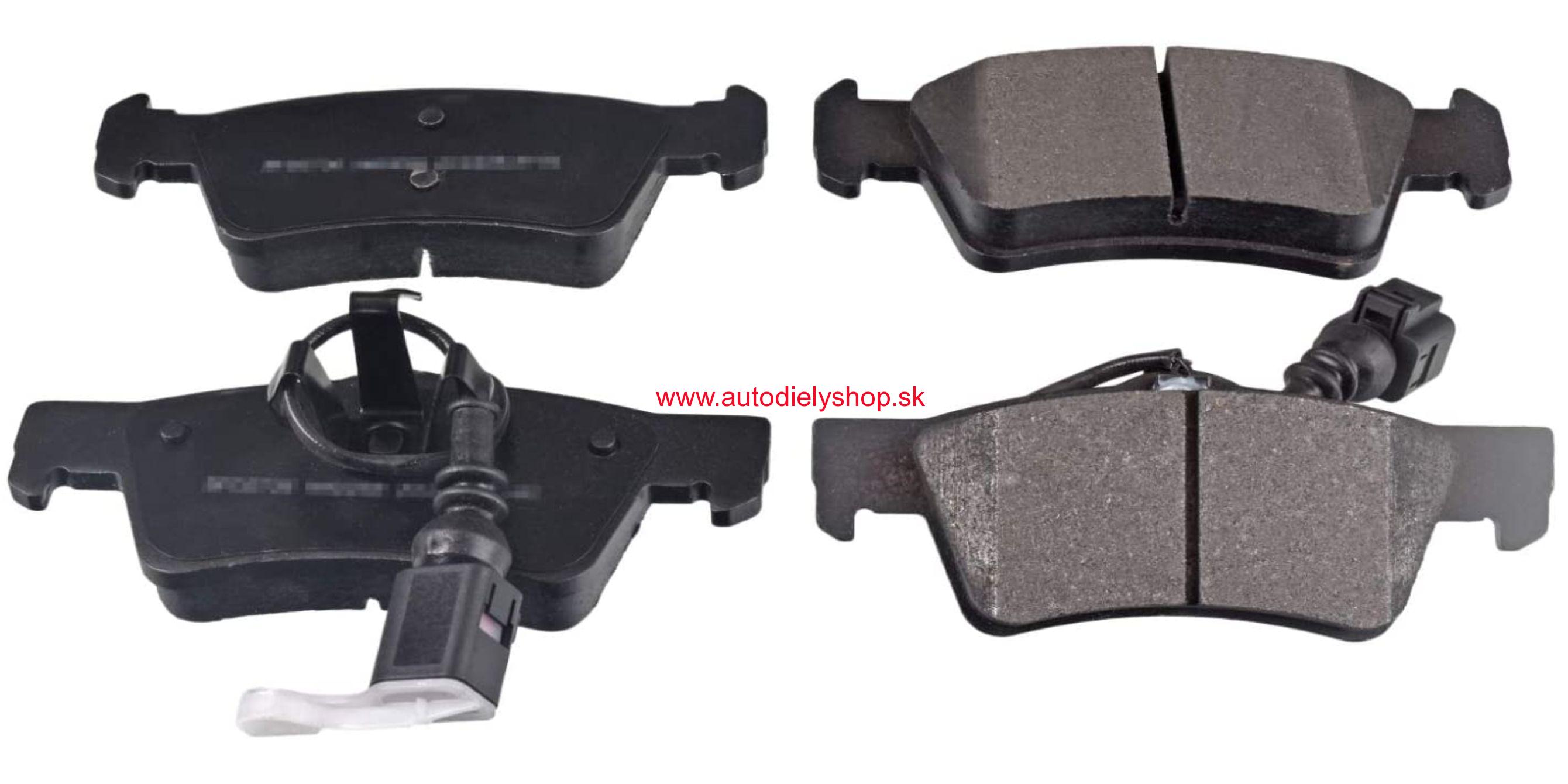 VW TOUAREG 01/10- zadné brzdové platničky sada /SAMKO/