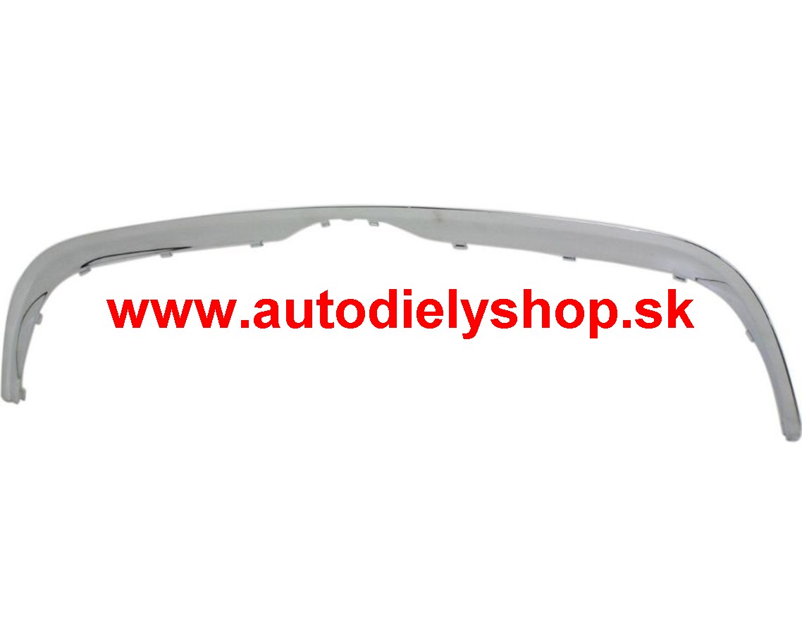 VW TOUAREG 11/02- chrómová lišta prednej masky 