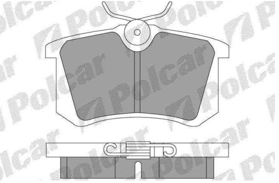 Škoda FABIA 3/2010- zadné brzdové platničky SRL