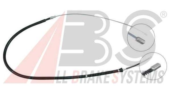 Škoda FABIA 3/2010-  ťažné lanko parkovacej brzdy zadné obojstranné 
