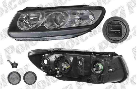 Hyundai SANTA FE 06- predné svetlo H7+H7 ľavé