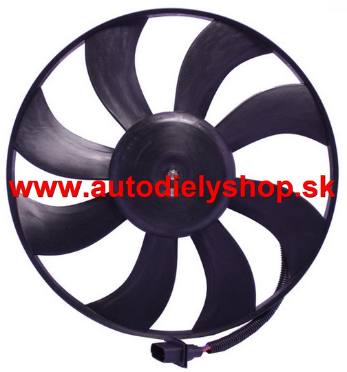 Škoda FABIA 3/2010- ventilátor chladičov 1,4TDi /390mm/100W/