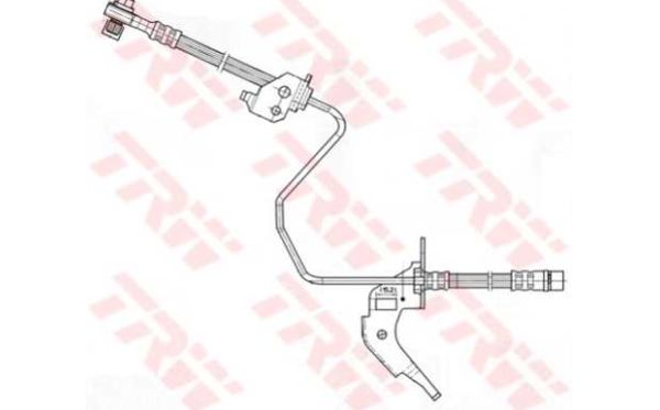Opel ZAFIRA 2/2008-2011 brzdová hadica zadná pravá /TRW/