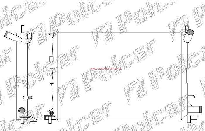  Ford Fiesta 10/99-3/02 chladič vody 1,3i s AC. 