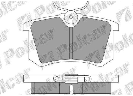 Škoda ROOMSTER 4/2010- zadné brzdové platničky SRL