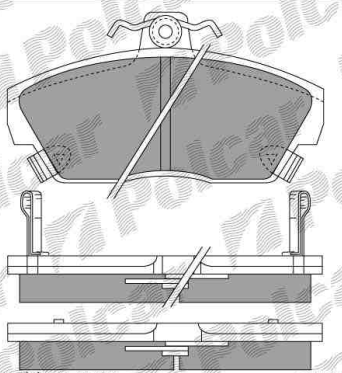 Land Rover FREELANDER 98-06  predné brzdové platničky /SRL/