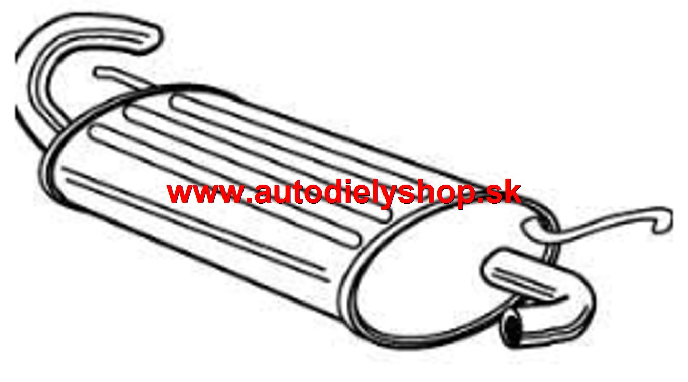 Land Rover FREELANDER 98-06 zadný diel výfuku /BOSAL/