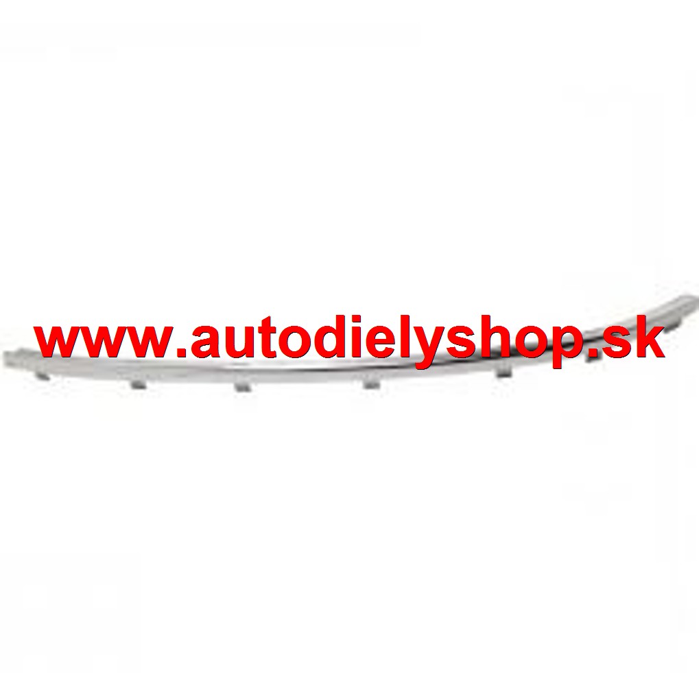 Škoda SUPERB 12/01-2/08 chrómová lišta predného nárazníku ľavá  ORIGINÁL