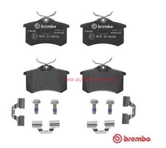 Škoda RAPID 07/12- zadné platničky sada /BREMBO/