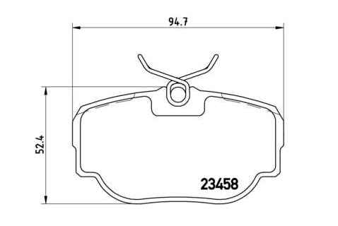 Land Rover RANGE ROVER 94-02 zadné brzdové platničky /BREMBO/
