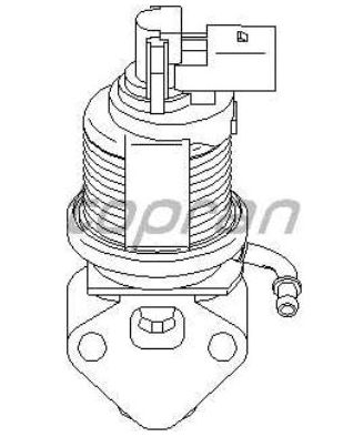VW GOLF V 8/03- AGR- ventil /TOPRAN/