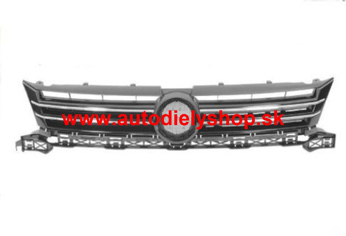 VW TOURAN 05/10- maska s chrómovými lištami / TRENDLINE