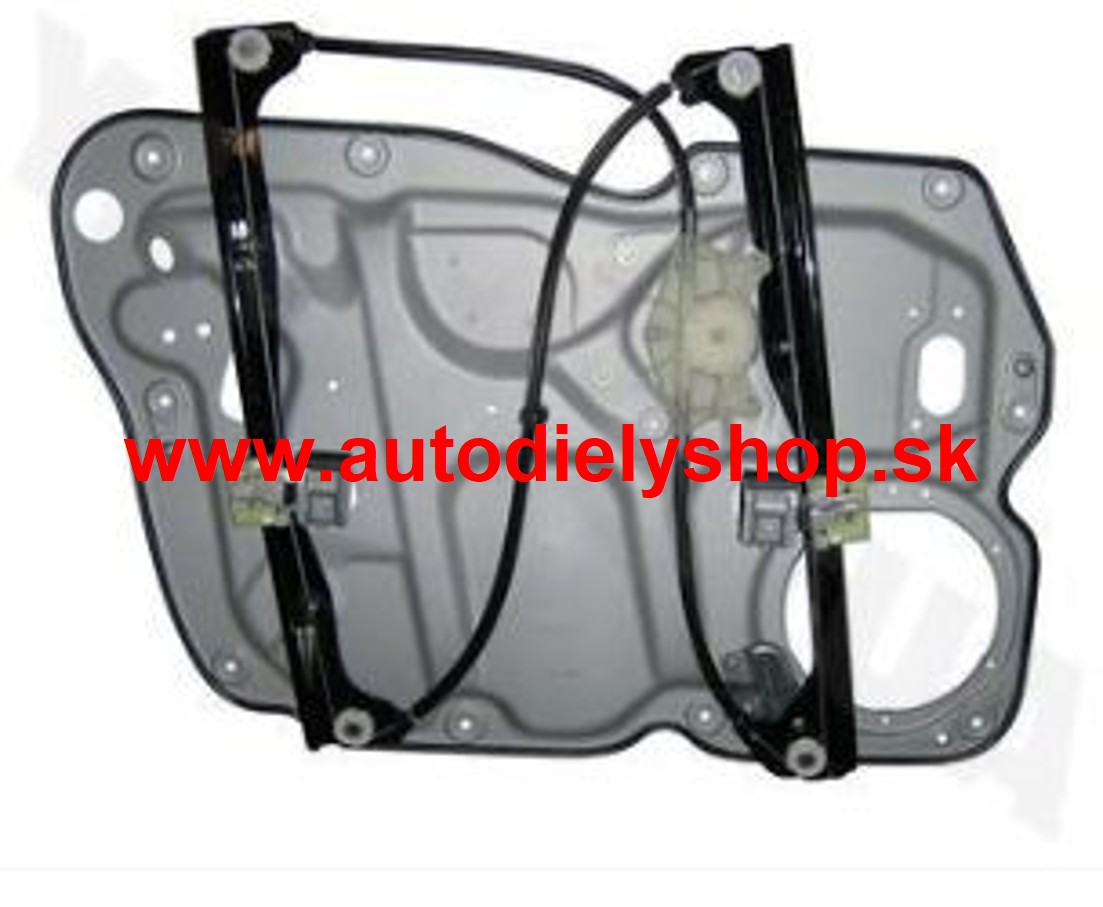 VW TOURAN 05/10- Predný mechanizmus okna, pravý /s krycím plechom/