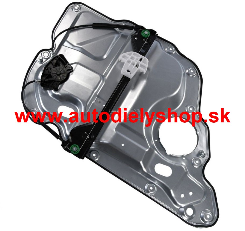 VW TOURAN 05/10- Zadný mechanizmus okna, pravý /s krycím plechom/