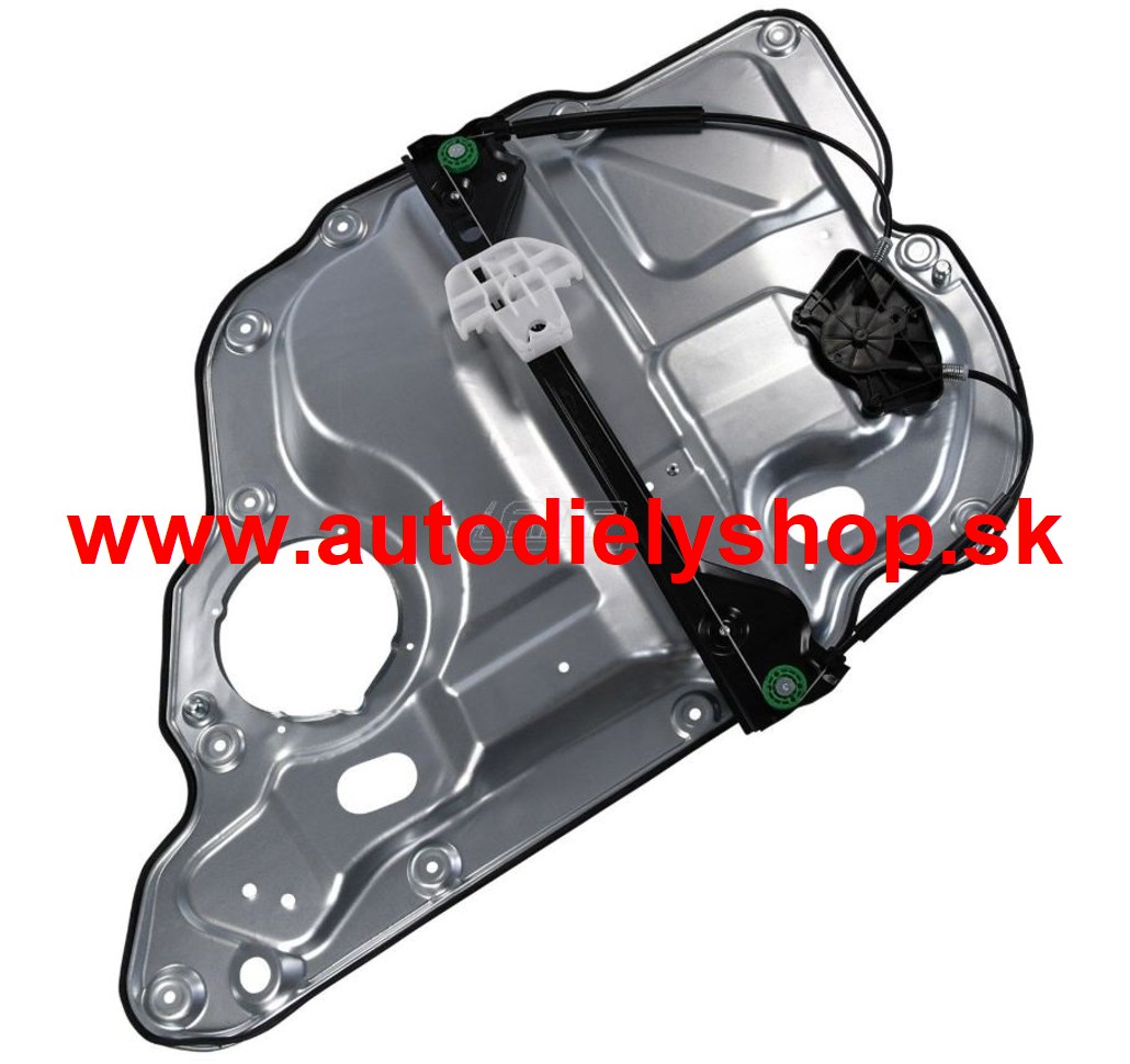 VW TOURAN 05/10- Zadný mechanizmus okna, ľavý /s krycím plechom/