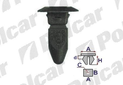 VW GOLF III 9/91-4/99 montážne kocky evidenčného čísla 10 ks