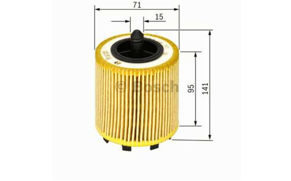 VW FOX 10/03- olejový filter pre 1,2-1,4 TDI /BOSCH/