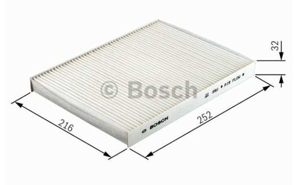 VW FOX 10/03- kabínový filter pre 1,2-1,4-1,4 TDI /BOSCH/