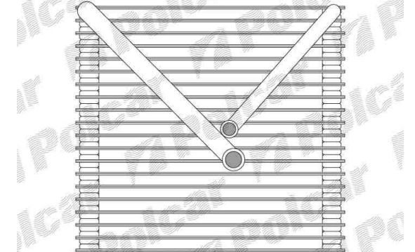 VW FOX 10/03- výparník klimatizácie pre 1,2-1,4-1,4 TDI 