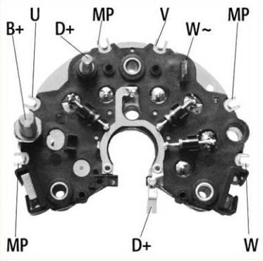 VW LT II 5/96-12/05 usmerňovač alternátora 