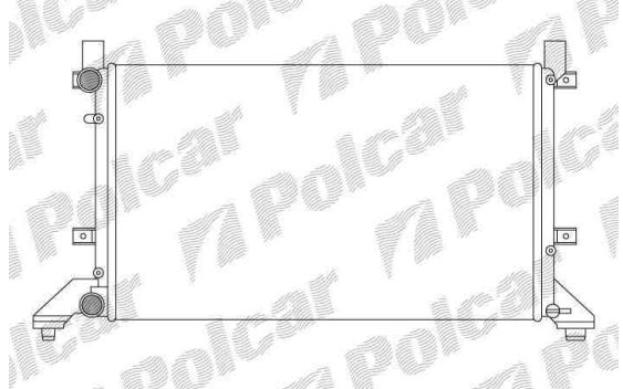 VW LT II 5/96-12/05 chladič vody /2,3-2,5D-2,5SDi-2,8TDi/
