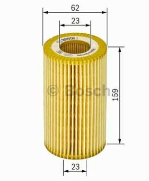 VW LT II 5/96-12/05 olejový filter pre 2,3 /BOSCH/