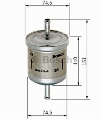 VW LT II 5/96-12/05 palivový filter pre 2,3 /BOSCH/
