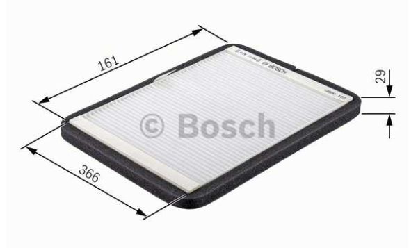 VW LT II 5/96-12/05 kabínový filter pre  2,3-2,5TDi-2,5SDi-2,8TDi /BOSCH/