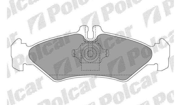 VW LT II 5/96-12/05 zadné brzdové platničky sada /SRL/