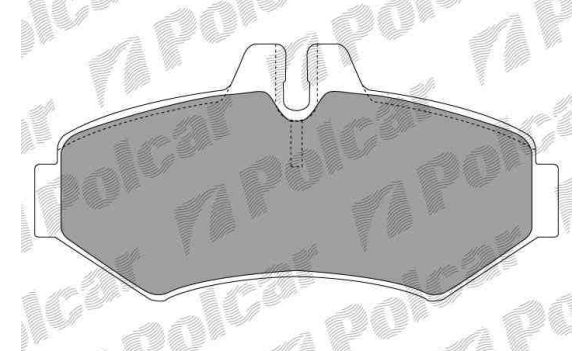 VW LT II 5/96-12/05 zadné brzdové platničky sada /SRL/