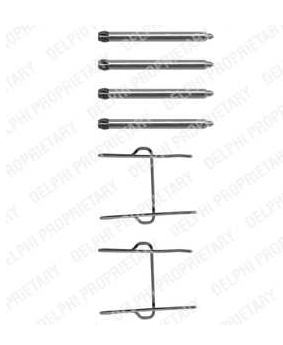 Peugeot 106 9/91-5/96  sada príslušenstva obloženia kotuč. brzdy /DELPHI/