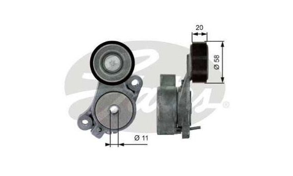 VW SHARAN 5/10- napínacia kladka rebrovaného klinového remeňa /GATES/