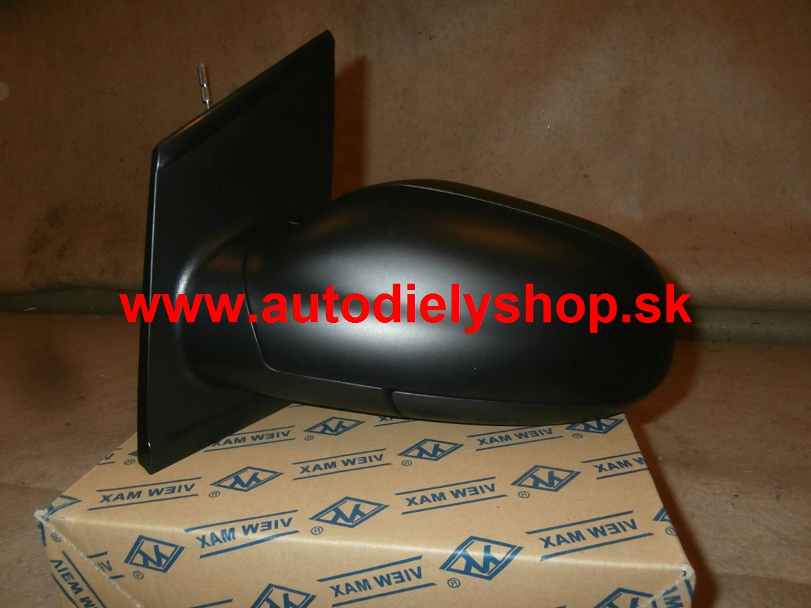 VW FOX 10/03- mechanické spätné zrkadlo čierne ľavé