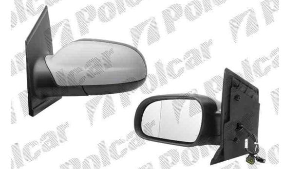 VW FOX 10/03- elektrické spätné zrkadlo vykurované na maľovanie ľavé